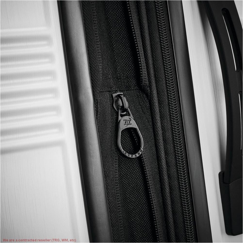 American Tourister NXT Hardside Large Checked Spinner Suitcase – White