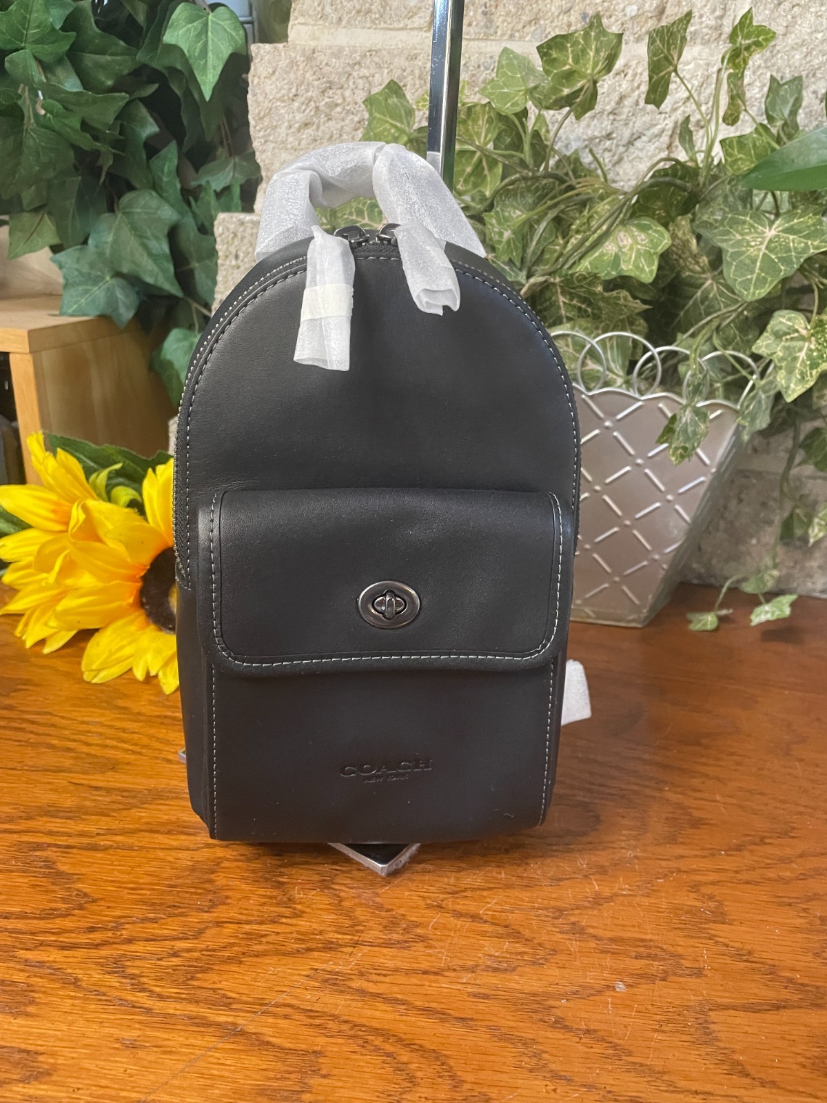 NWT COACH SMALL TURNLOCK SLING PACK CAJ28 CROSSBODY HANDBAG 1 STRAP PURSE BAG