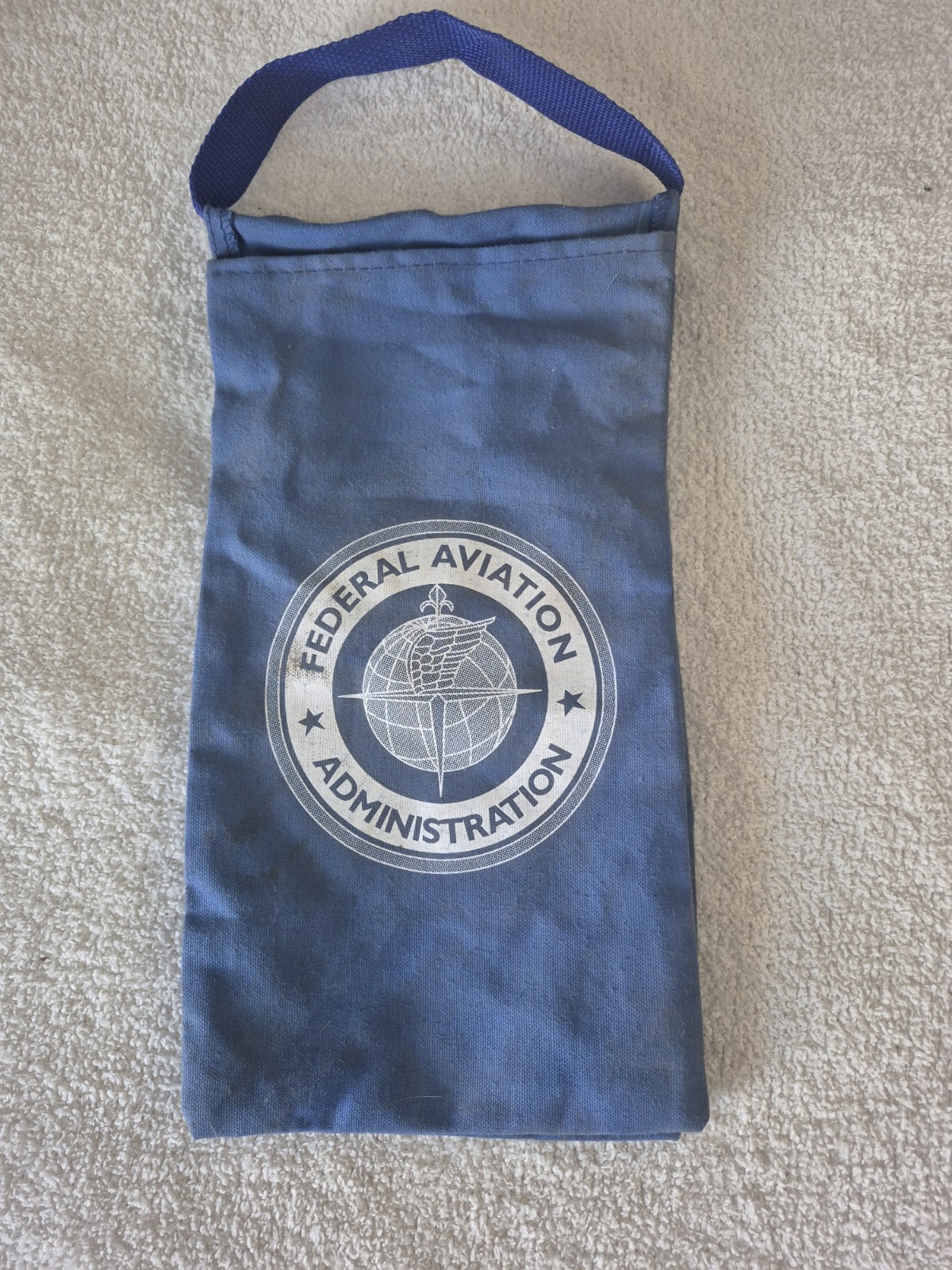 Federal aviation administration bag blue