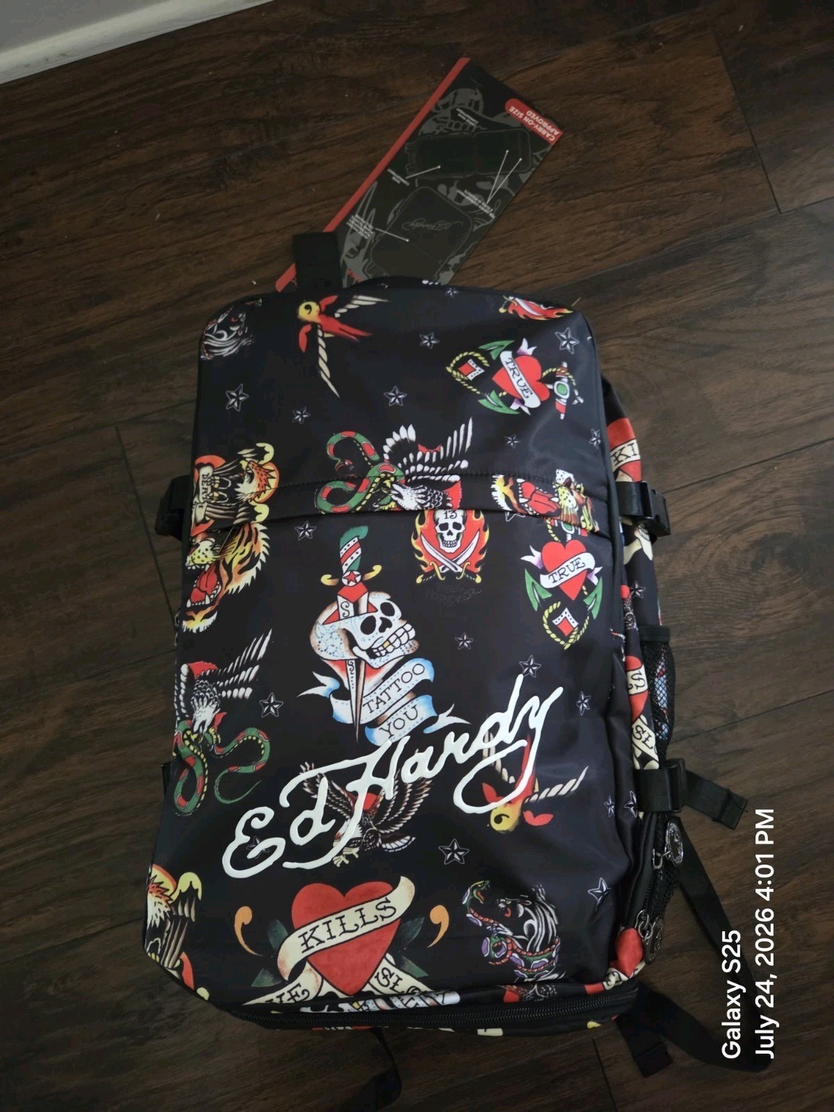 Ed Hardy Multifunctional Travel Duffle Bag/Backpack,Suitcase, **READ** Hvy Duty