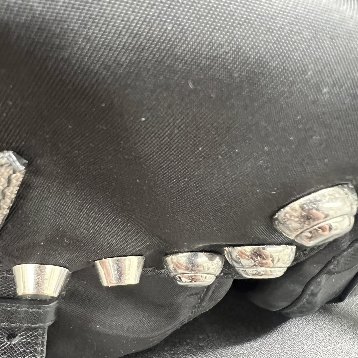 PRADA 1BZ811 robot Backpack Â· Daypack black Nylon leather Second Hand B-rank
