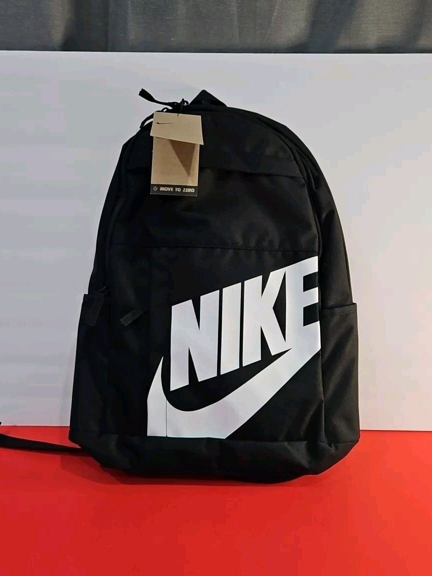 Authentic Nike Move To Zero DD0559 010 Logo Backpack – Black