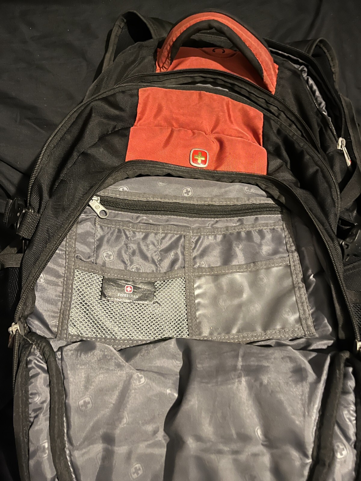 Swiss Gear Airflow 4-Compartment Backpack, Red Heavy Duty