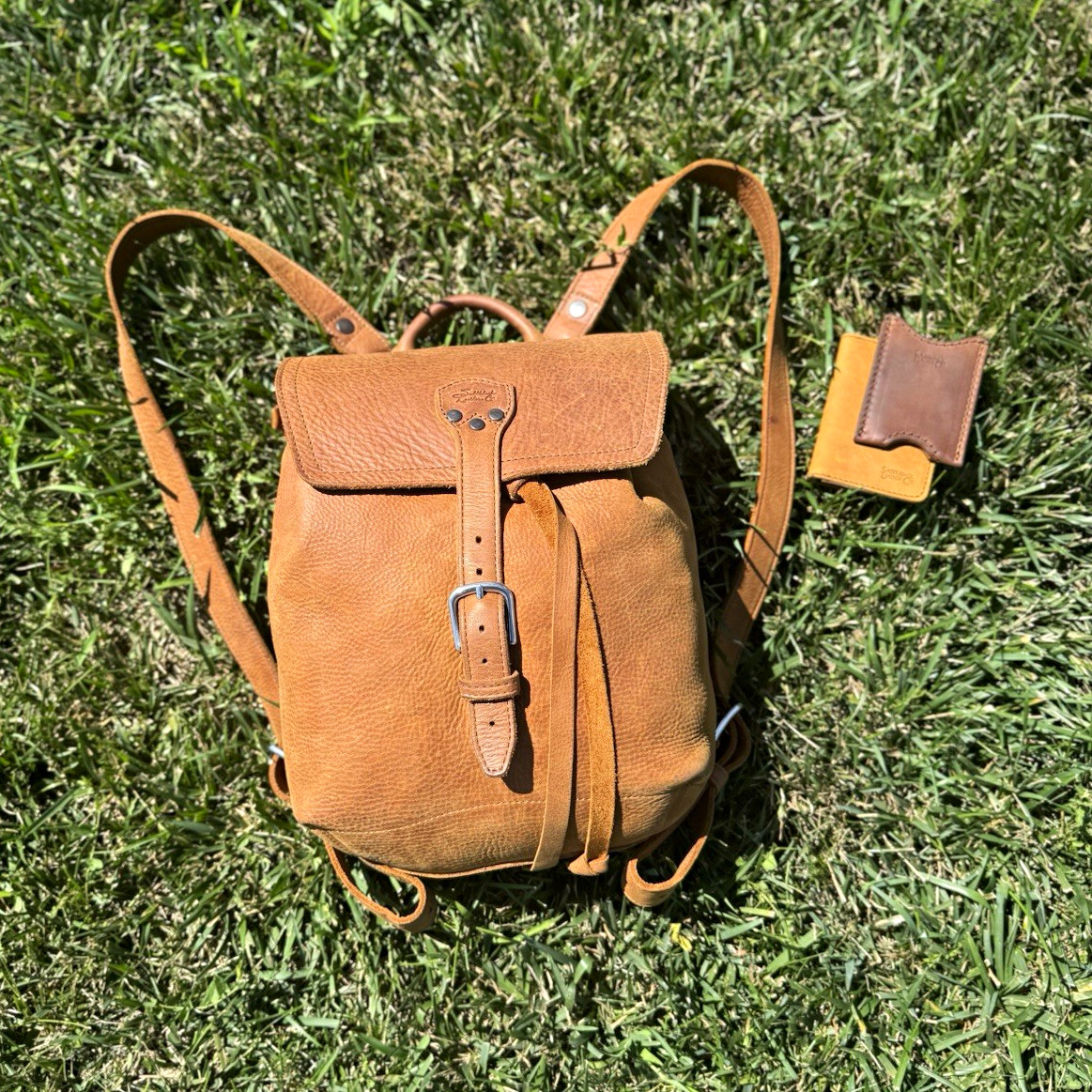Rare Discontinued Saddleback Leather —— backpack + wallet + ID holder