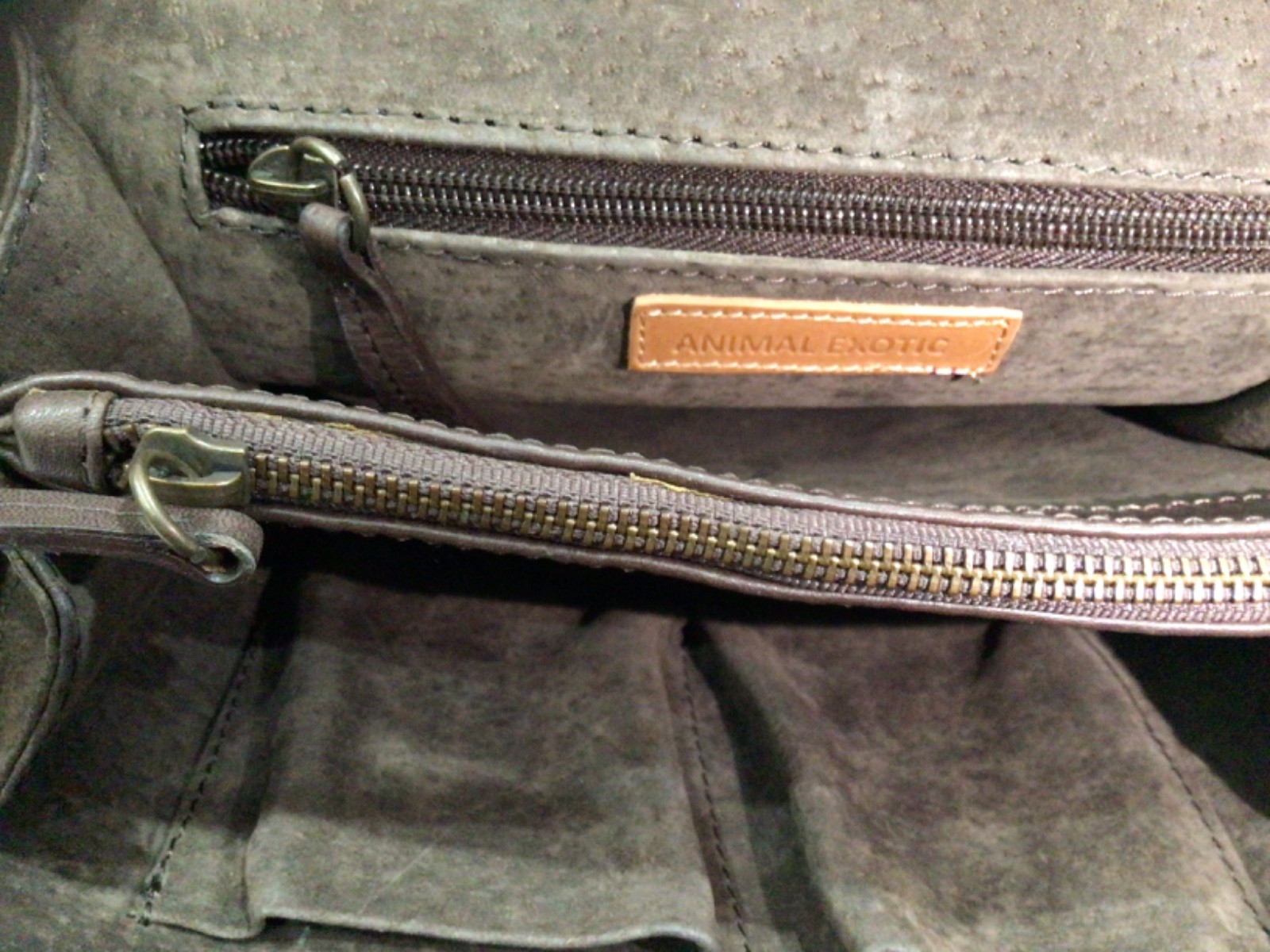 Animal Exotic Leather Backpack Snake Skin