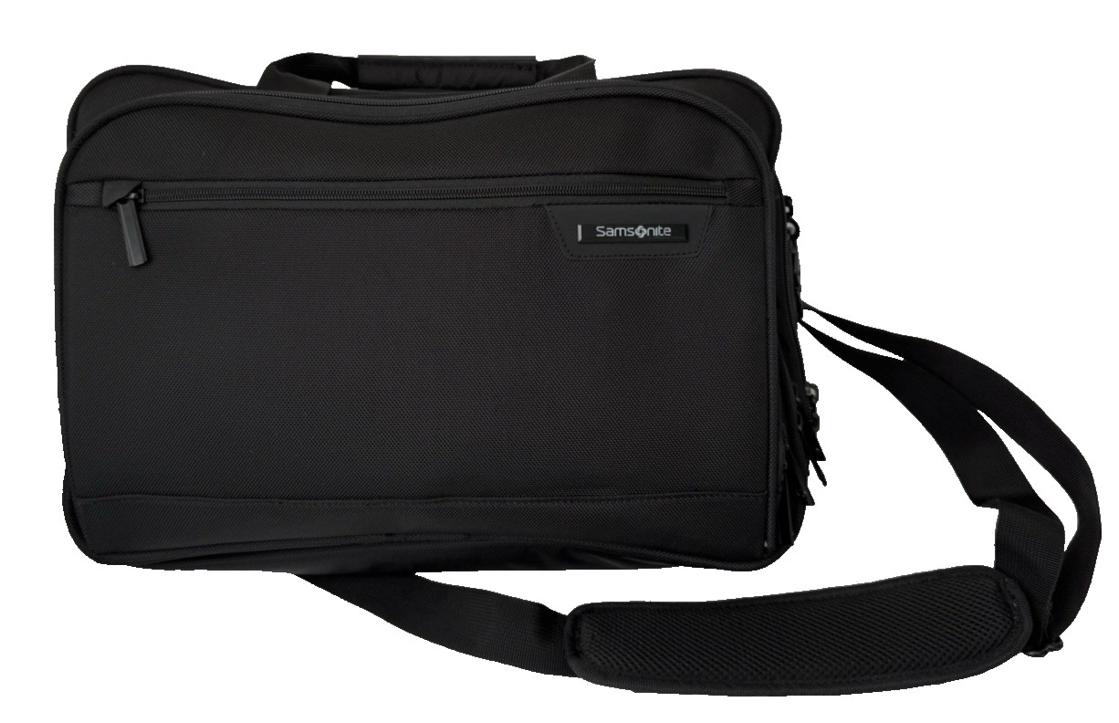 Samsonite Classic 2 Black 15.6 Laptop Briefcase Carrying Case Shoulder Strap