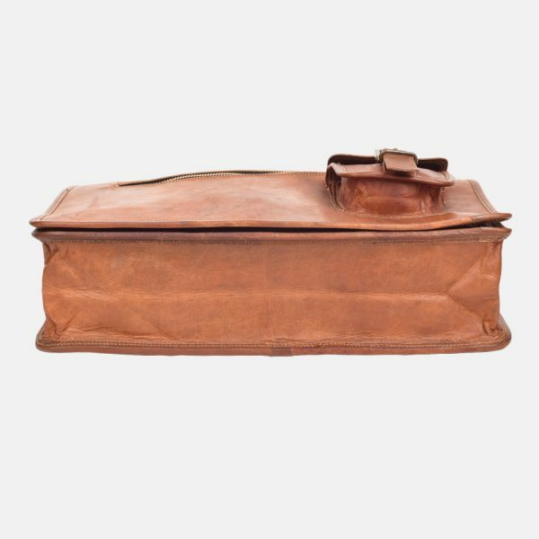 Only Pure Goat Leather Vintage Basic Laptop Messenger Briefcase Satchel New Bag