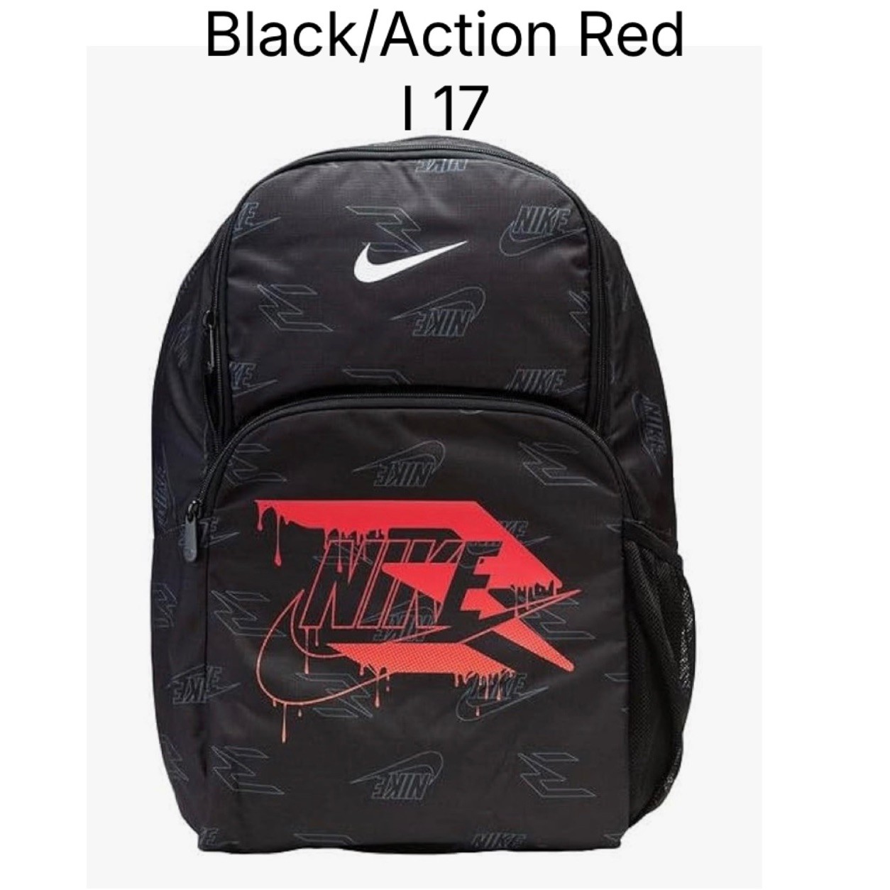 Nike 3 Brand Graphic Print Backpack Laptop Sleeves Organizer Pockets 9AT054