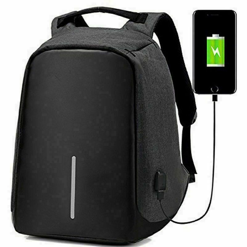 Unisex Anti-Theft Backpack Laptop Travel Chest School Bag With USB Charging Port