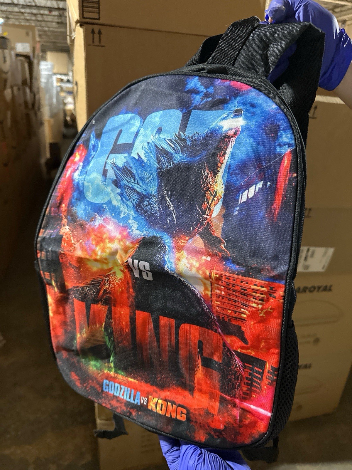 Unisex 3D Printed Anime Cartoon Backpack 15 1/2 x 10 1/2 x 4 Inches GODZILLA