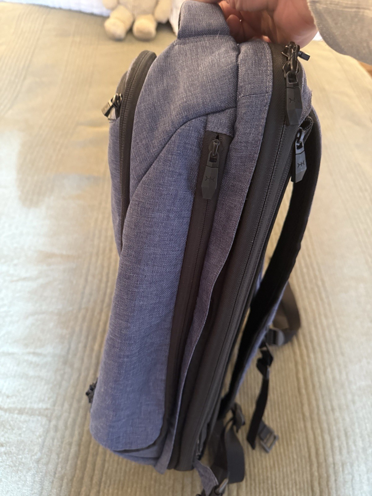 Knack Series 1 Medium Expandable Backpack Blue/Gray – Wharton UPenn – Very Rare