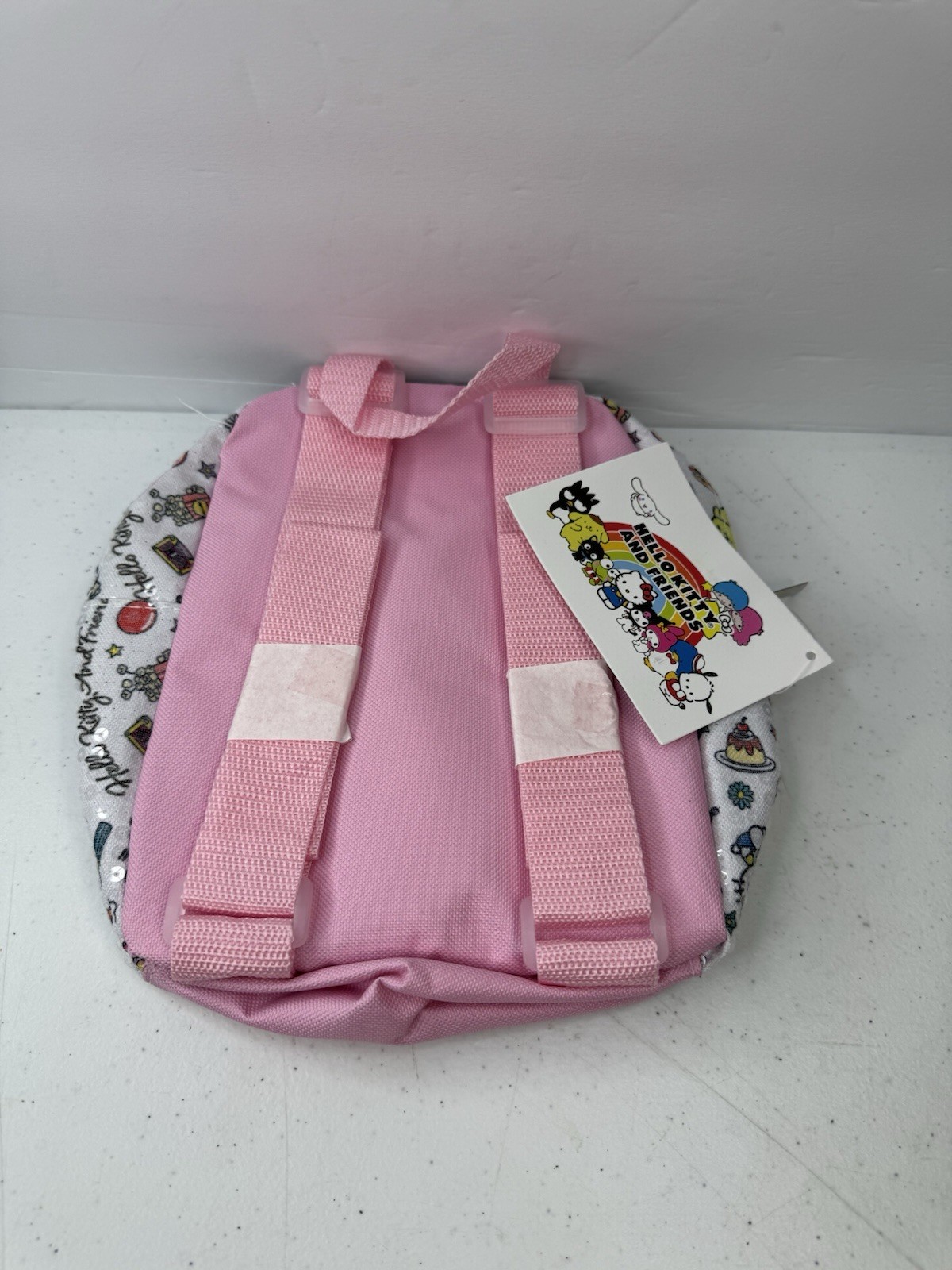 back pack made for carrying on your back or caring as a purse has reflective par