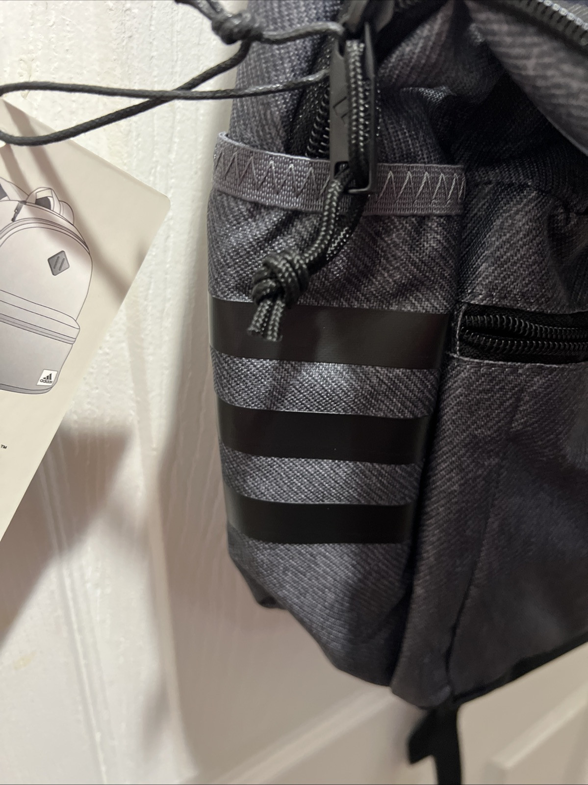 Adidas Classic 3S 5 Backpack NWT Gray And Black