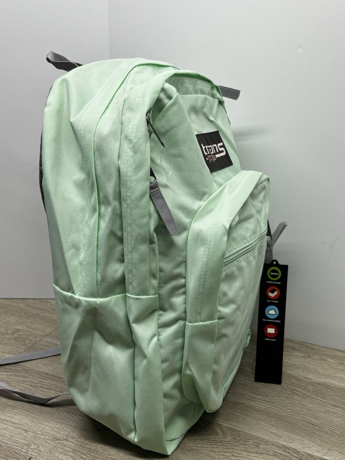 JanSport Trans 5-in-1 Supermax Backpack 15” Laptop NEW Mint Green