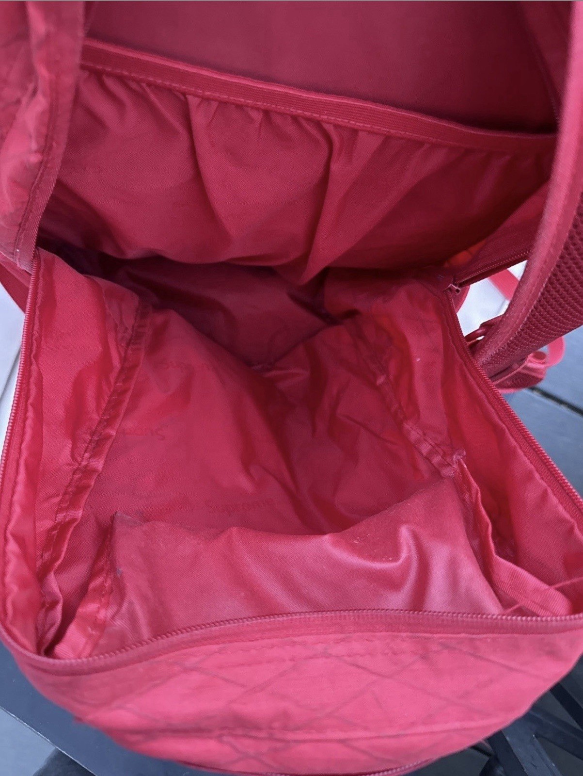 Supreme Red Backpack Zip | 7 Day shipping