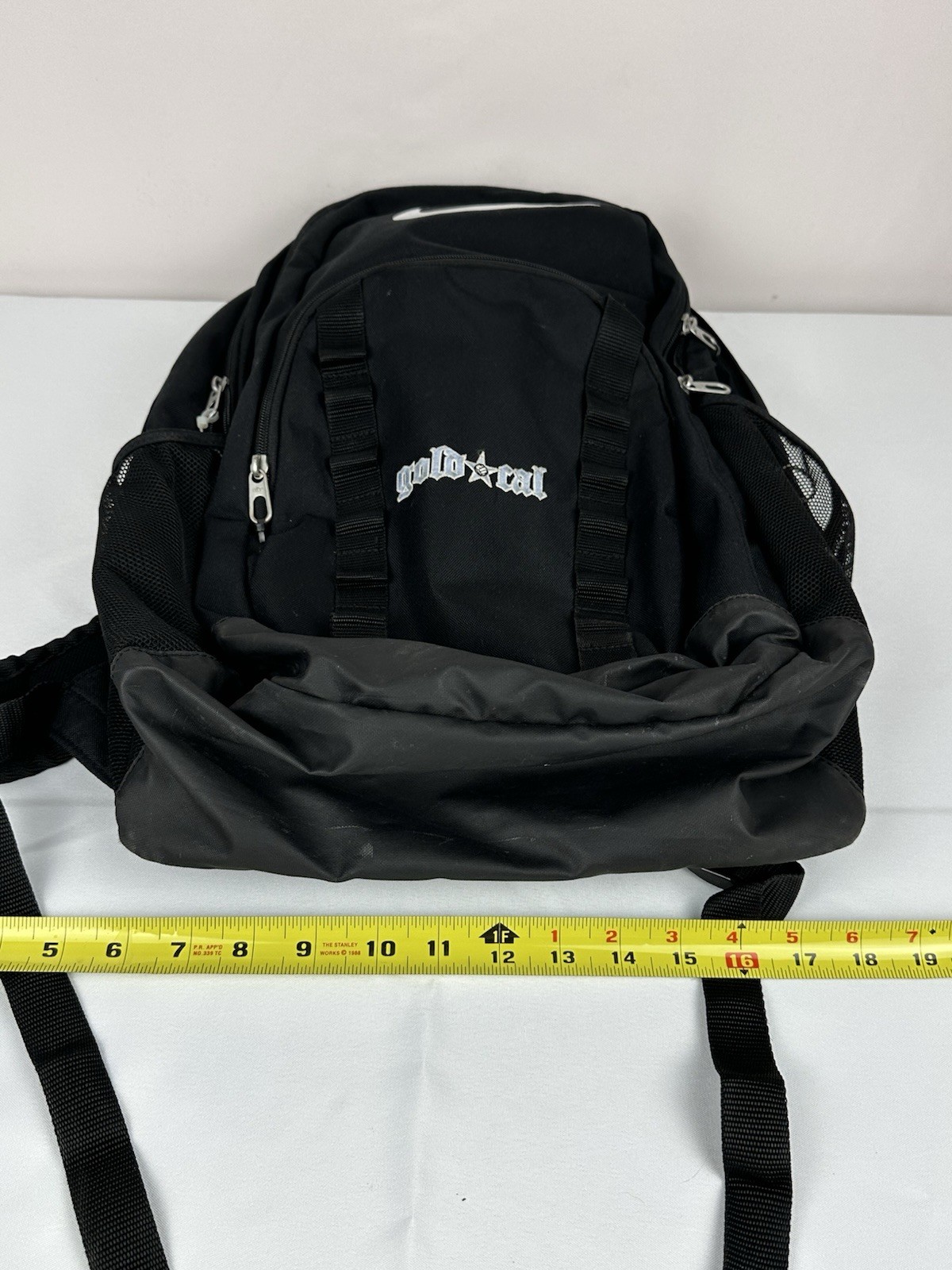 Nike Black Backpack Gold*Cal Logo Padded Laptop School Sports Bag
