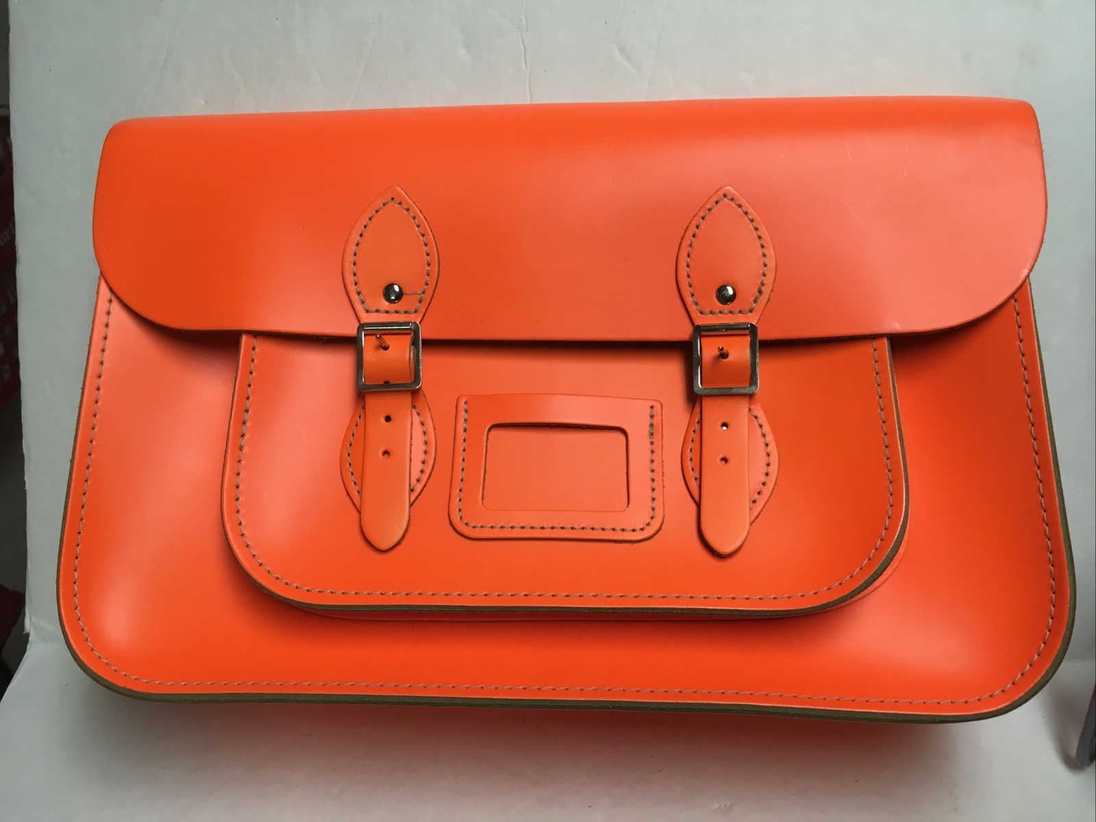 NEW 15″ VINYL PHOSPHORIC COLORS Oxbridge Satchel Fashion Retro School CHOOSE ONE