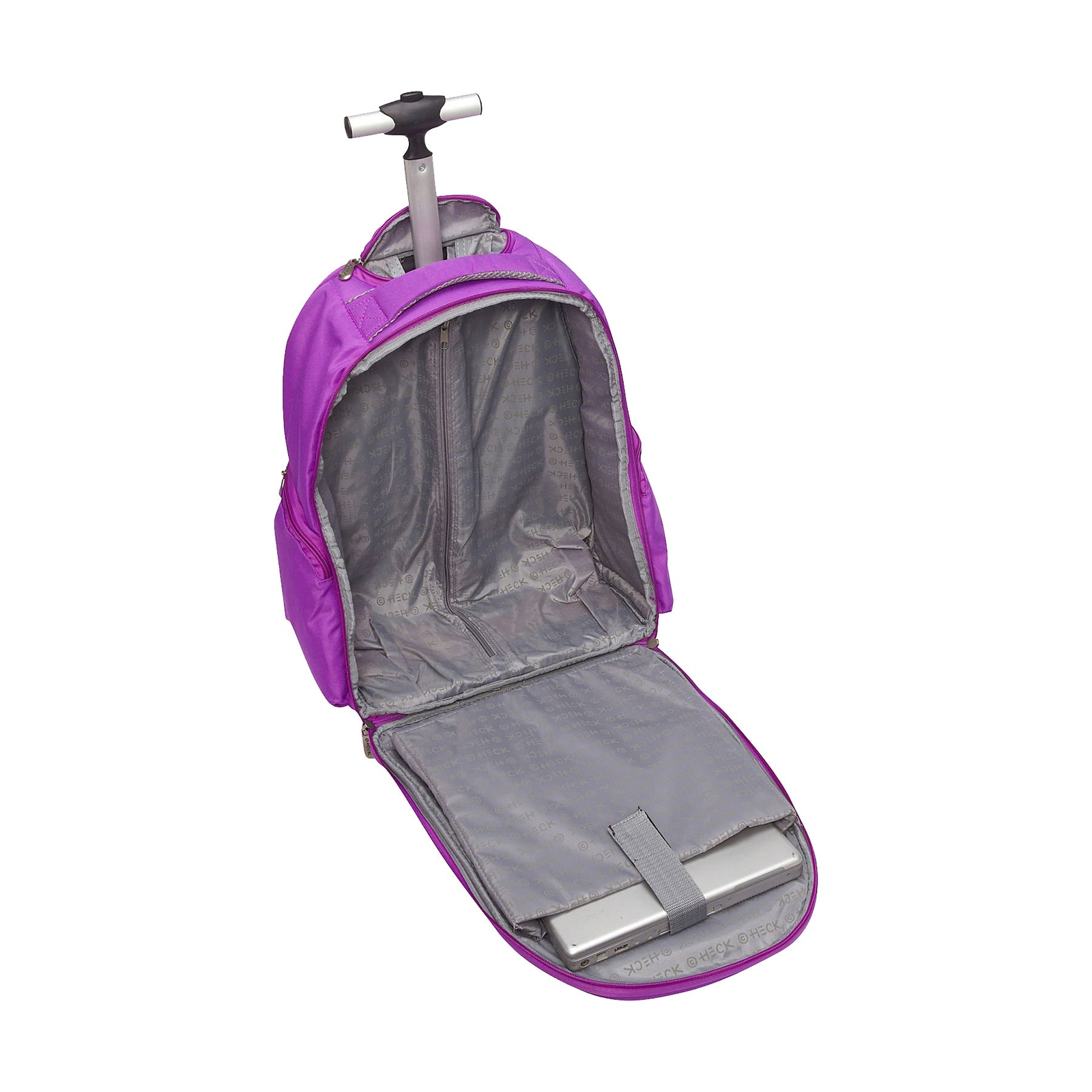 Ed Heck Lightweight 5-PC Spinner Luggage Set Purple-Money Doggie One Size U4