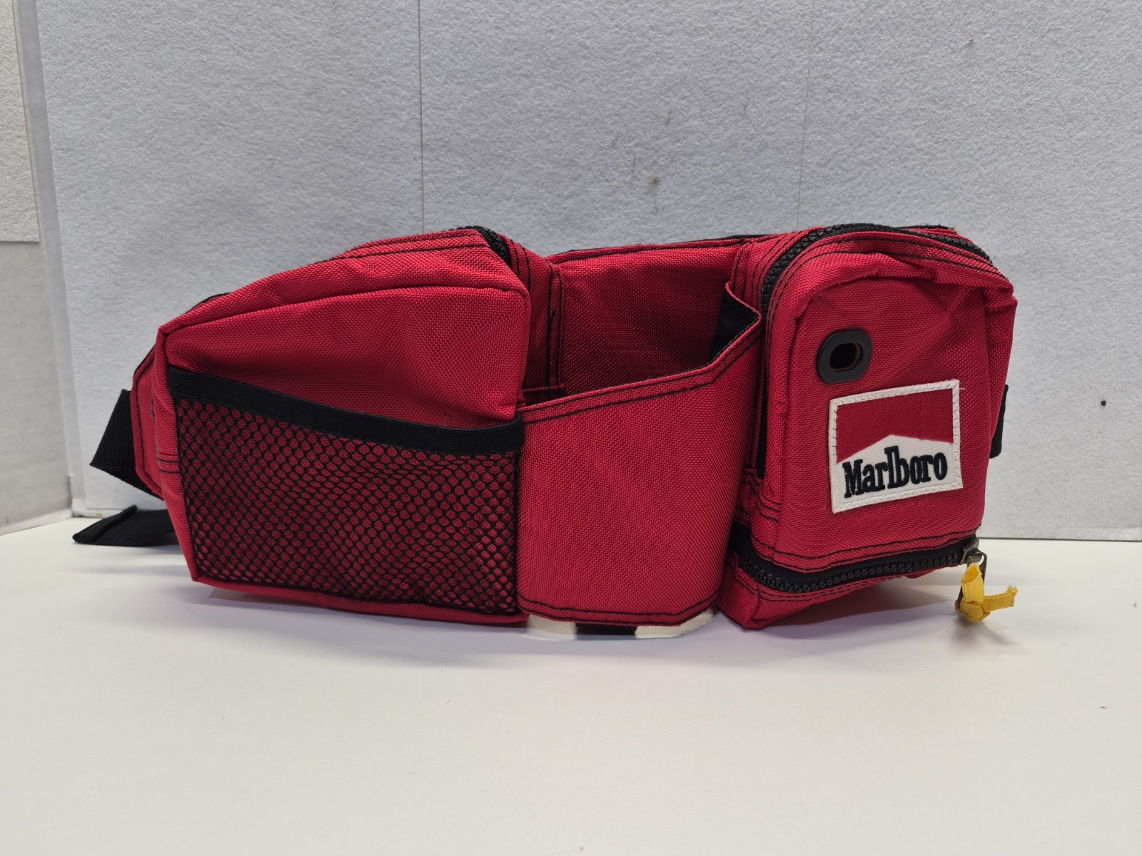 Vintage 90’s Retro Marlboro Adventure Team Red Fanny Pack Hiking Waist Bag