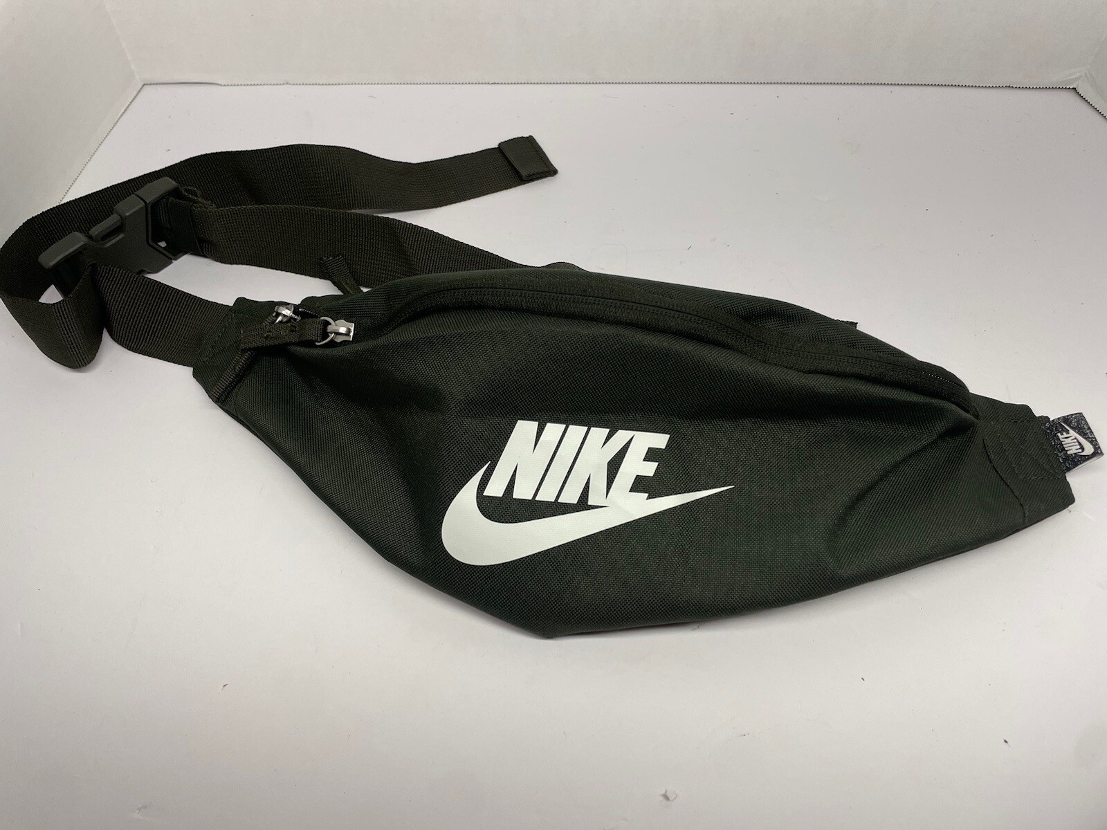 Nike NK Heritage Hip Pack Army Green with White Swoosh Excellent Condition