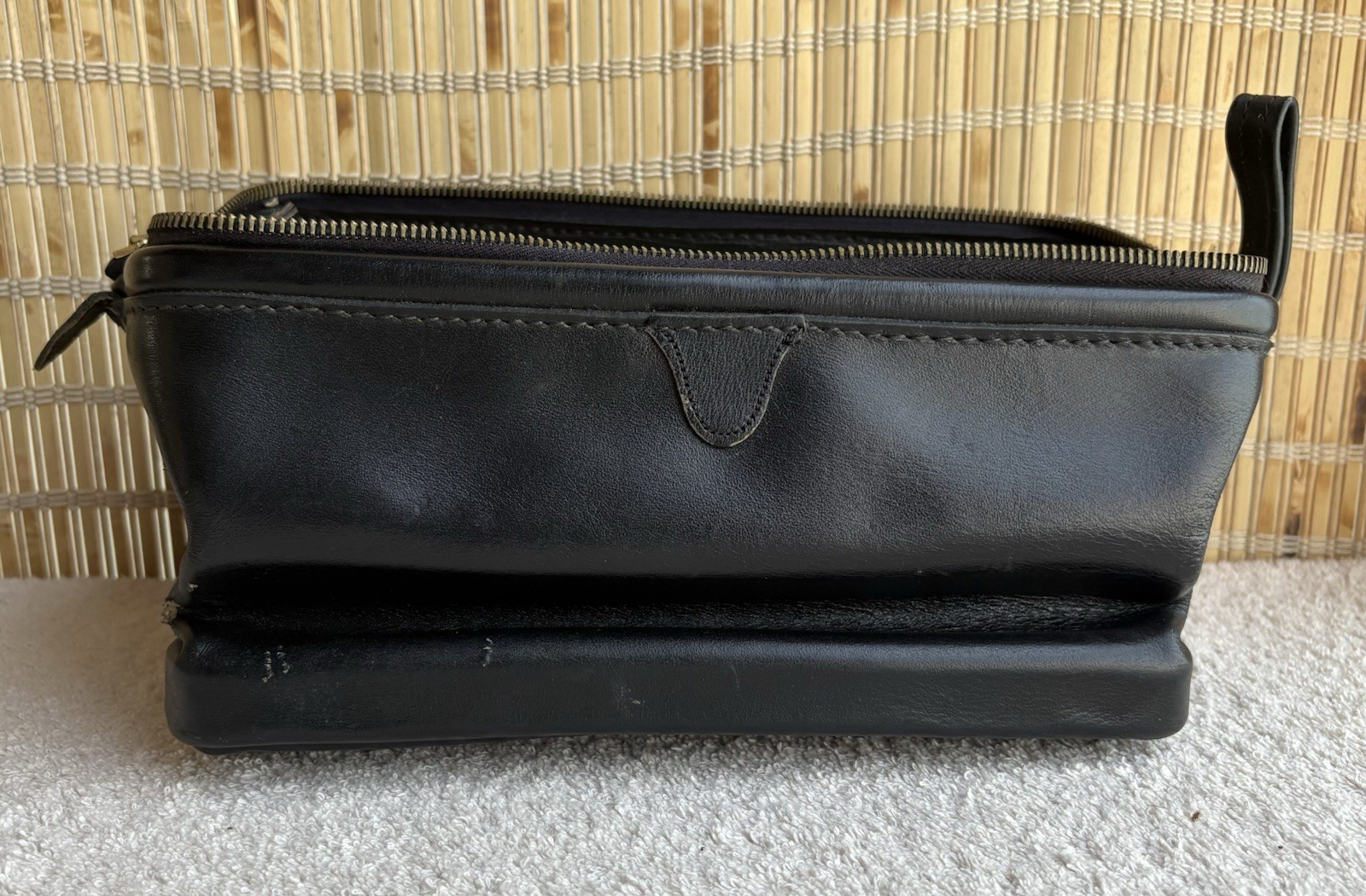 *NEW* The Original Dopp Kit Men’s Travel Toiletry Shave Bag Black Leather