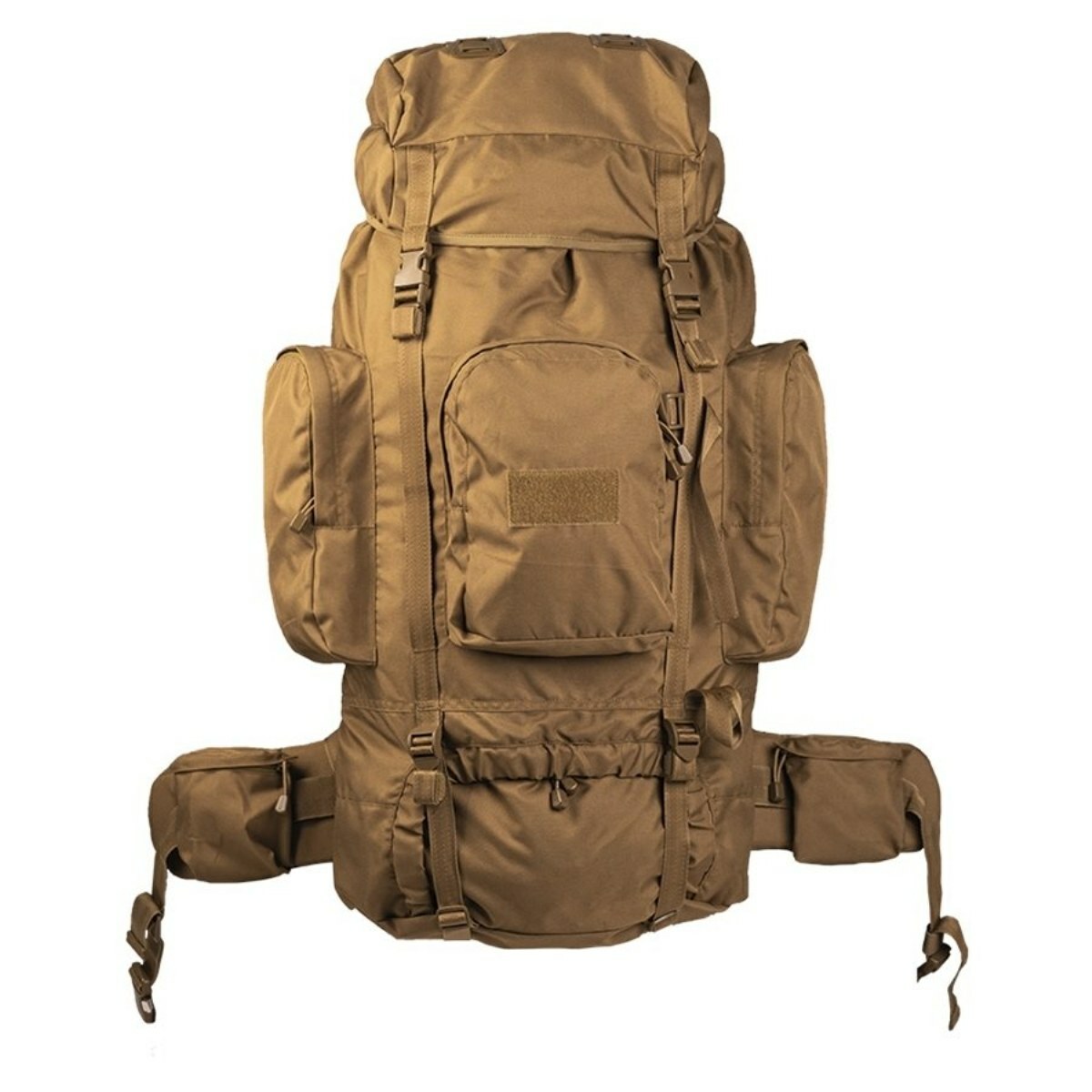 Outdoor Bushcraft Military Hiking Rucksack Backpack RECOM 88L PES – Coyote