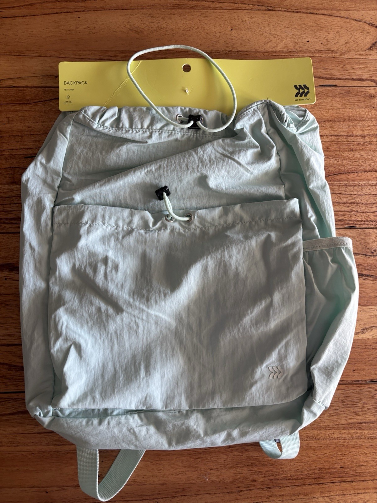 NEW ALL IN MOTION™ 20L CINCH BACKPACK Mint Water Repellent