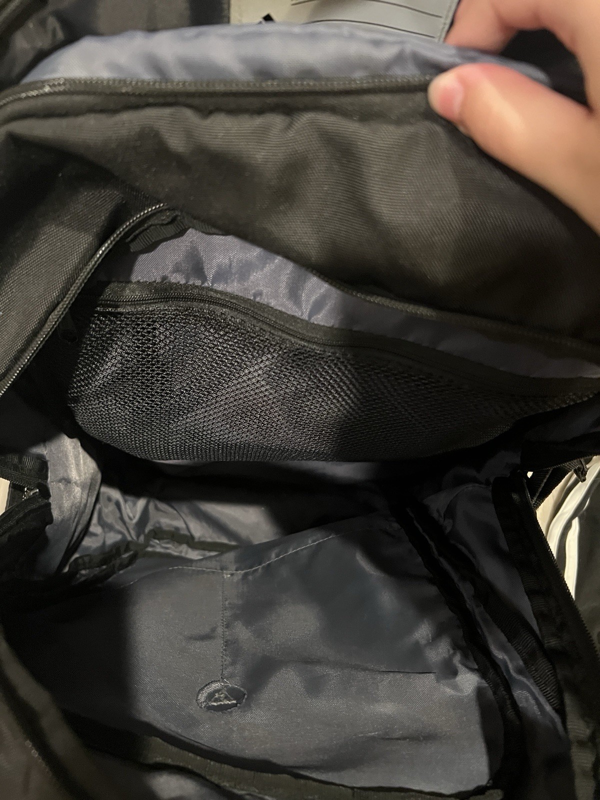 adidas Black Backpack Zip Closure, Padded Adjustable Straps, Inner Pockets