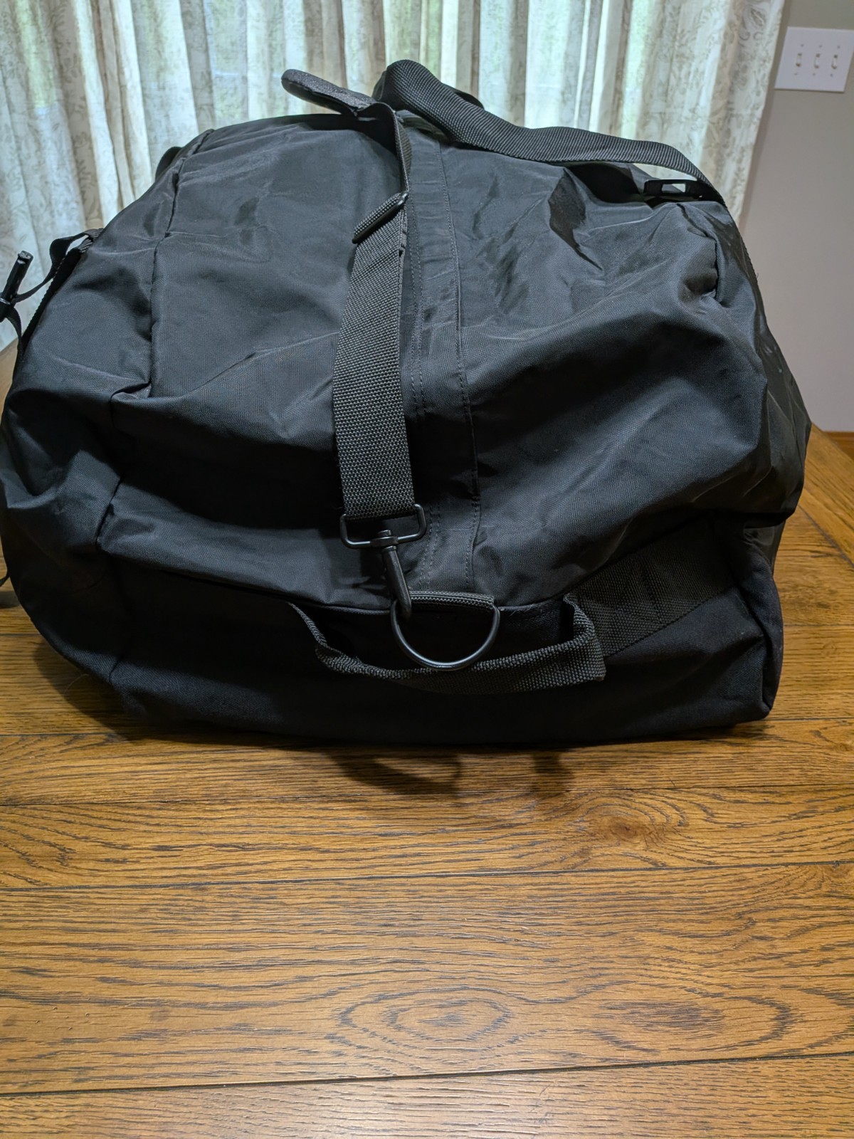 Uline Extra Large Duffle Tote Bag Black Handle Shoulder Strap 34x16x14