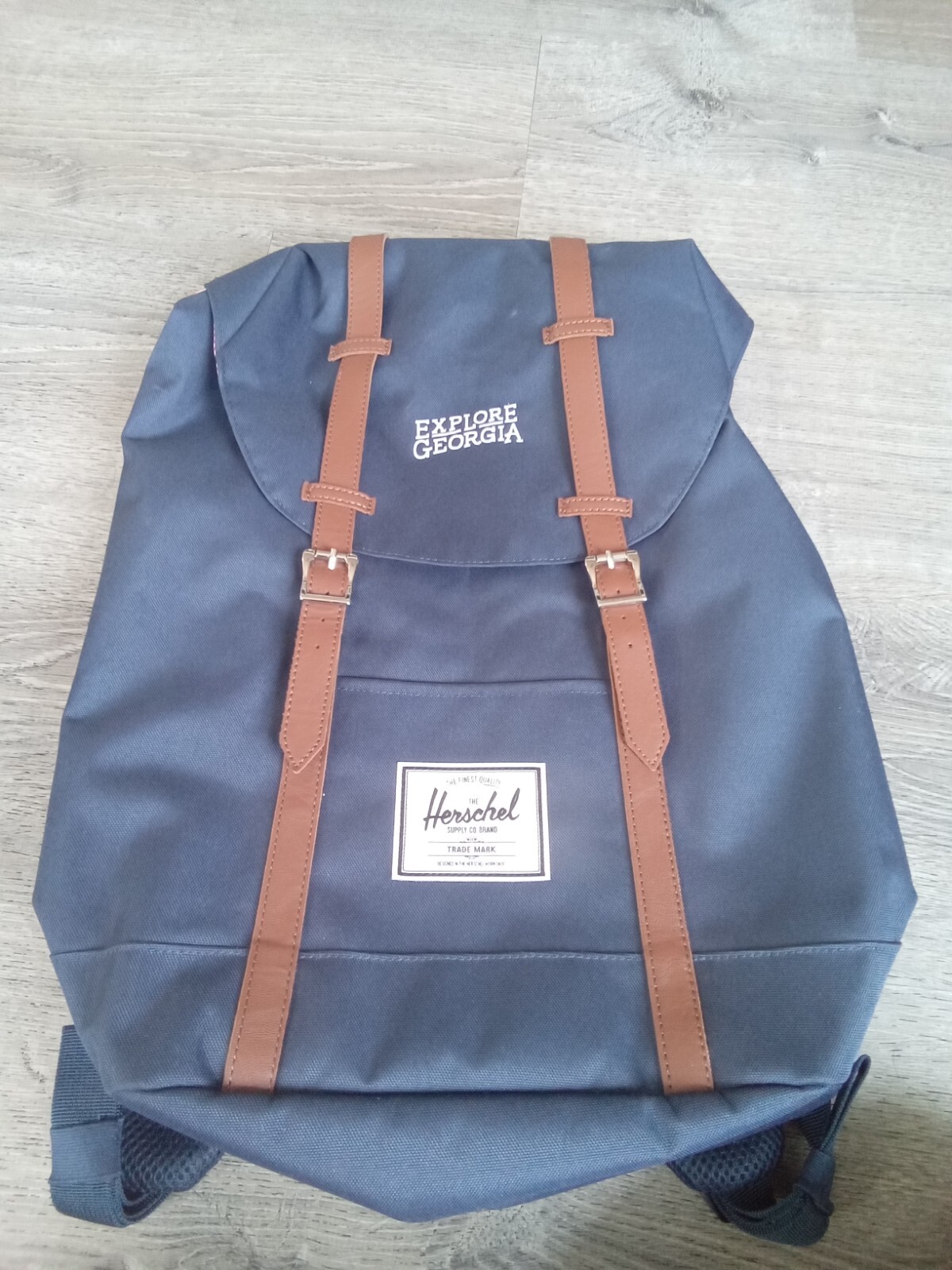 Herschel Supply Co. Backpack Little America Navy Red/White Striped Interior Bag