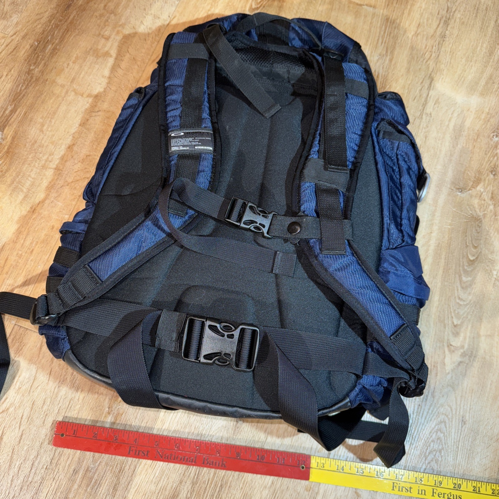 Oakley AP Raincoat Mechanism Backpack Blue Tactical Hiking Pack Travel Carry On
