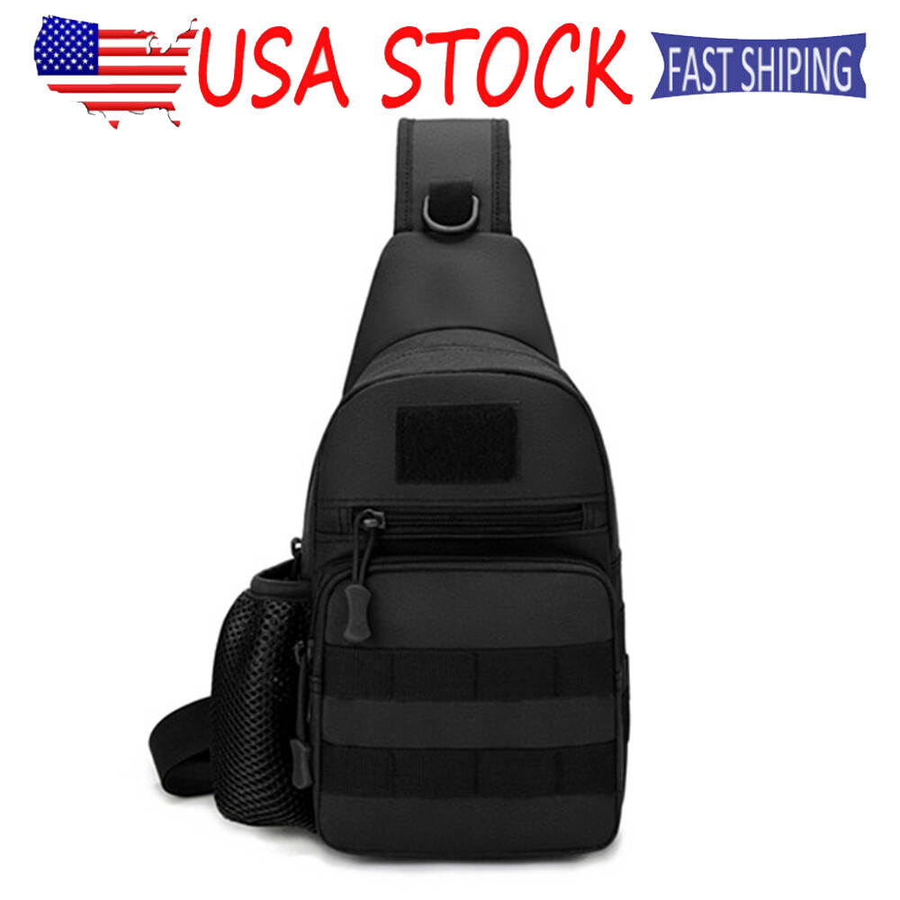 Mens Sling Bag Men Women Tactical Crossbody Chest Fanny Pack Shoulder Backpack