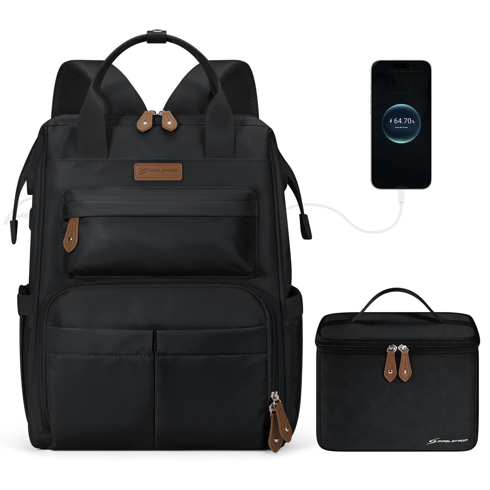 Travel Backpack for Women Men,Laptop Backpack Fits 15.6-17.3 Inch Laptop, Nur…