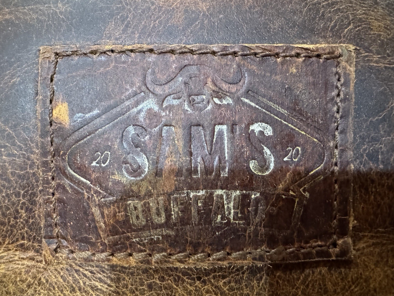 Sam’s Buffalo 20” Retro Leather Duffel Bag, Recondite Sepia**FAST FREE SHIP**