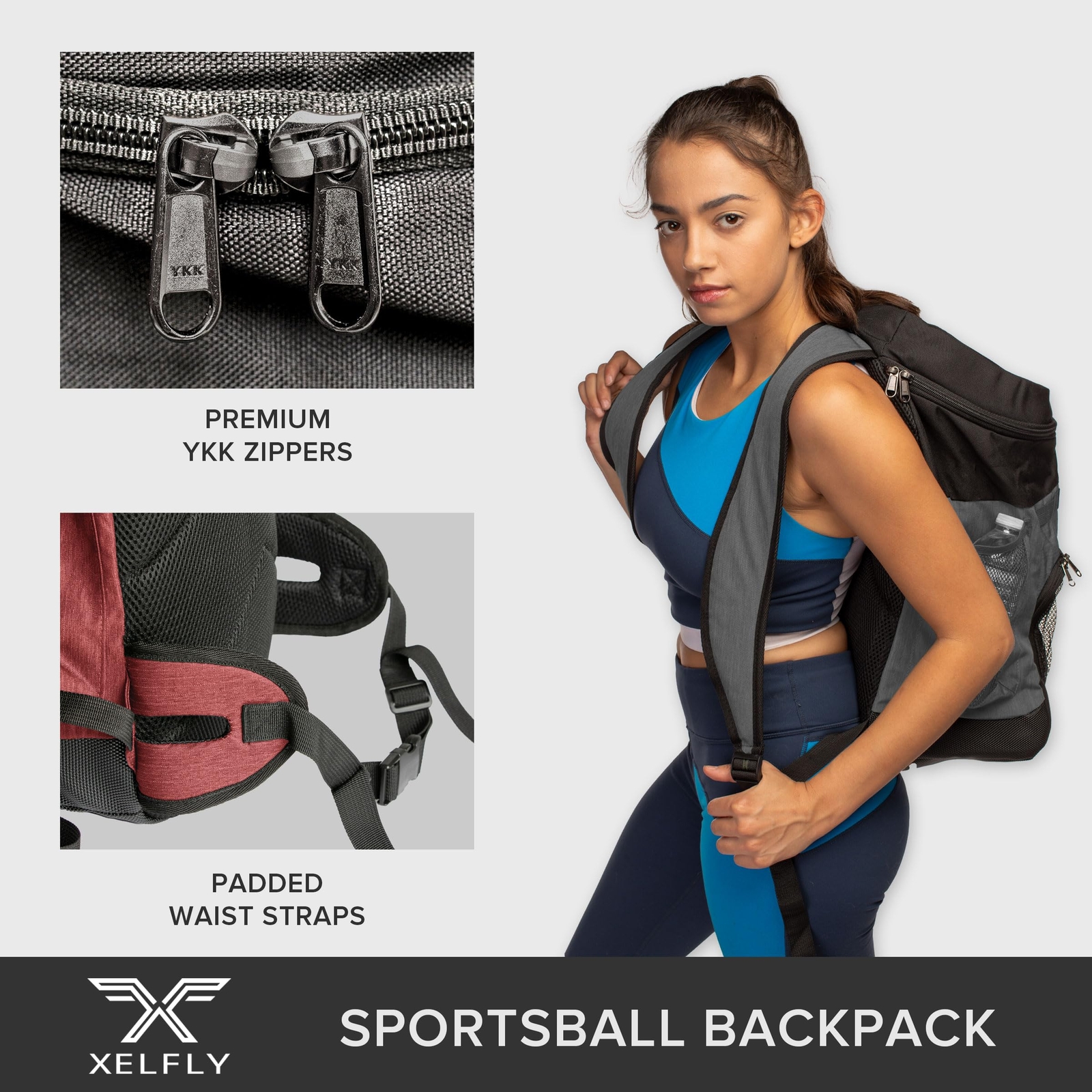 Basketball Backpack with Ball Compartment – Sports Equipment Bag for Soccer B…