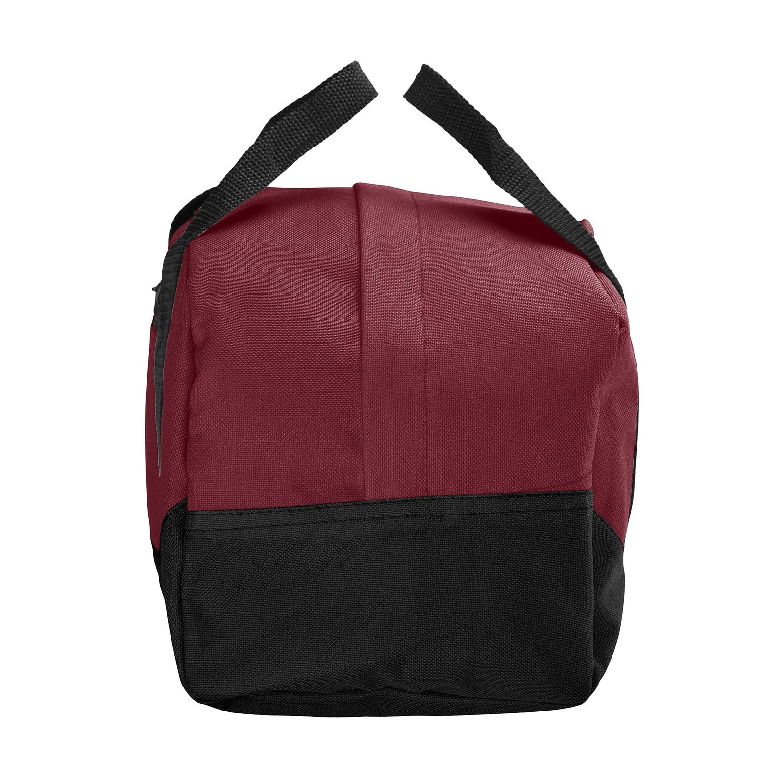 12” Mini Two Tone Duffle Bag (Maroon)