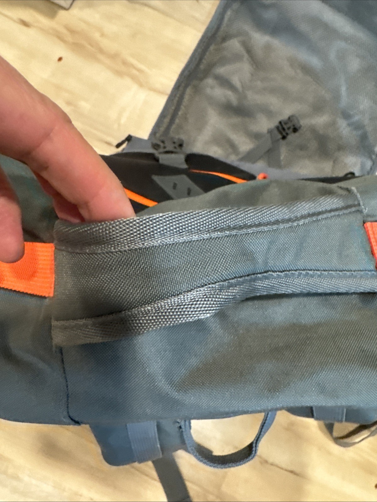 Cabin Max Equator Travel Backpack 44L Flight Approved Carry On Grey Orange