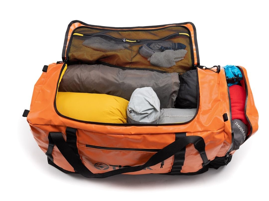 Venture Outdoor Duffel Bag with Backpack Straps, Weather Resistant, Rugged Co…