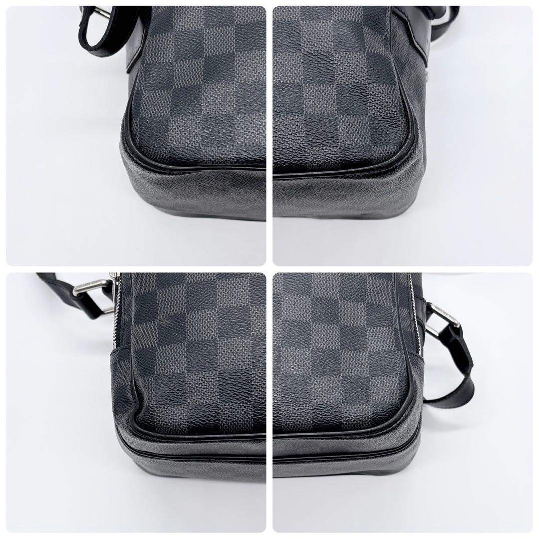 Louis Vuitton Damier Graphite Nile Messenger Bag Handbag Spacious 36x22x14cm
