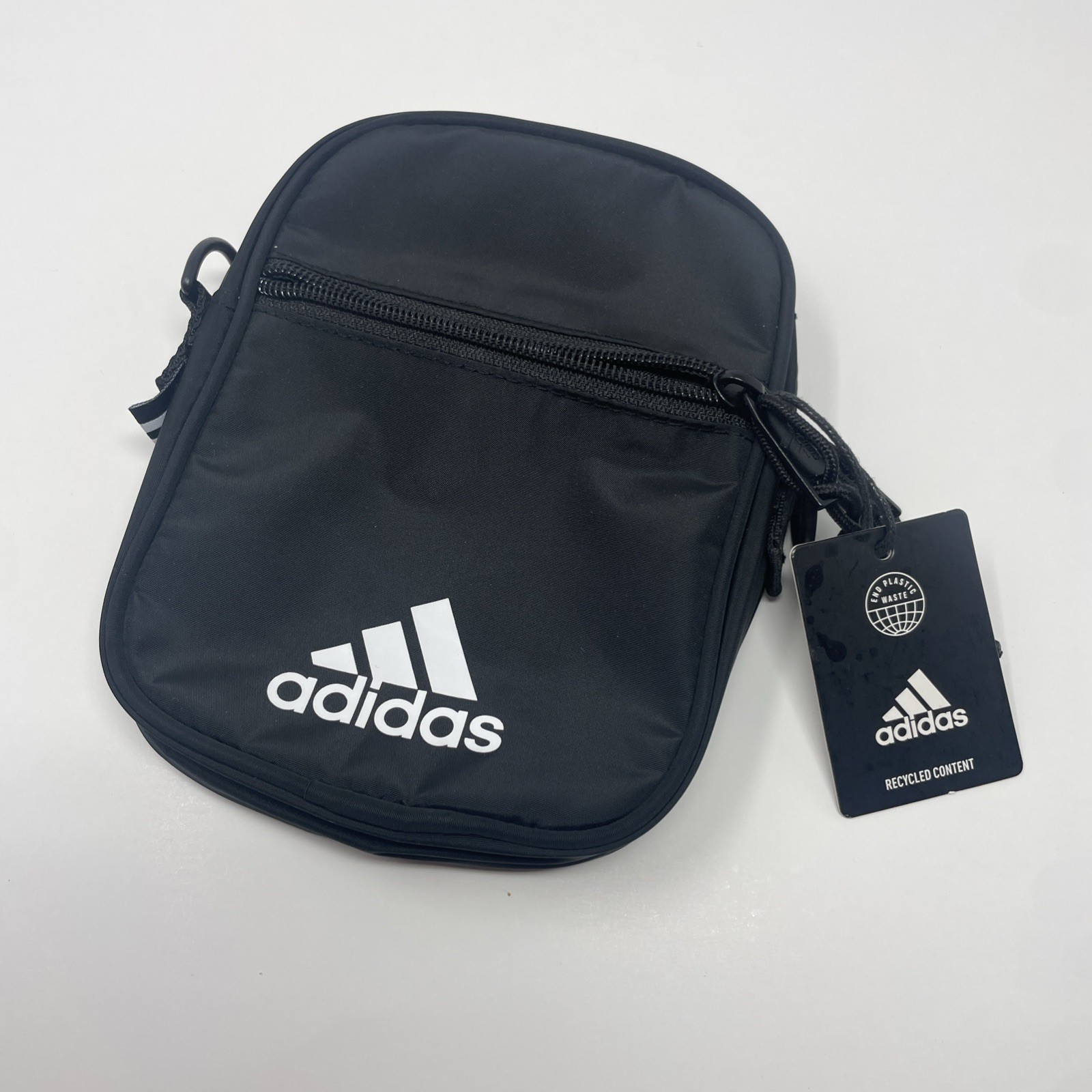 NWT Adidas Originals Festival Crossbody Bag Black Trefoil Unisex Travel Pouch