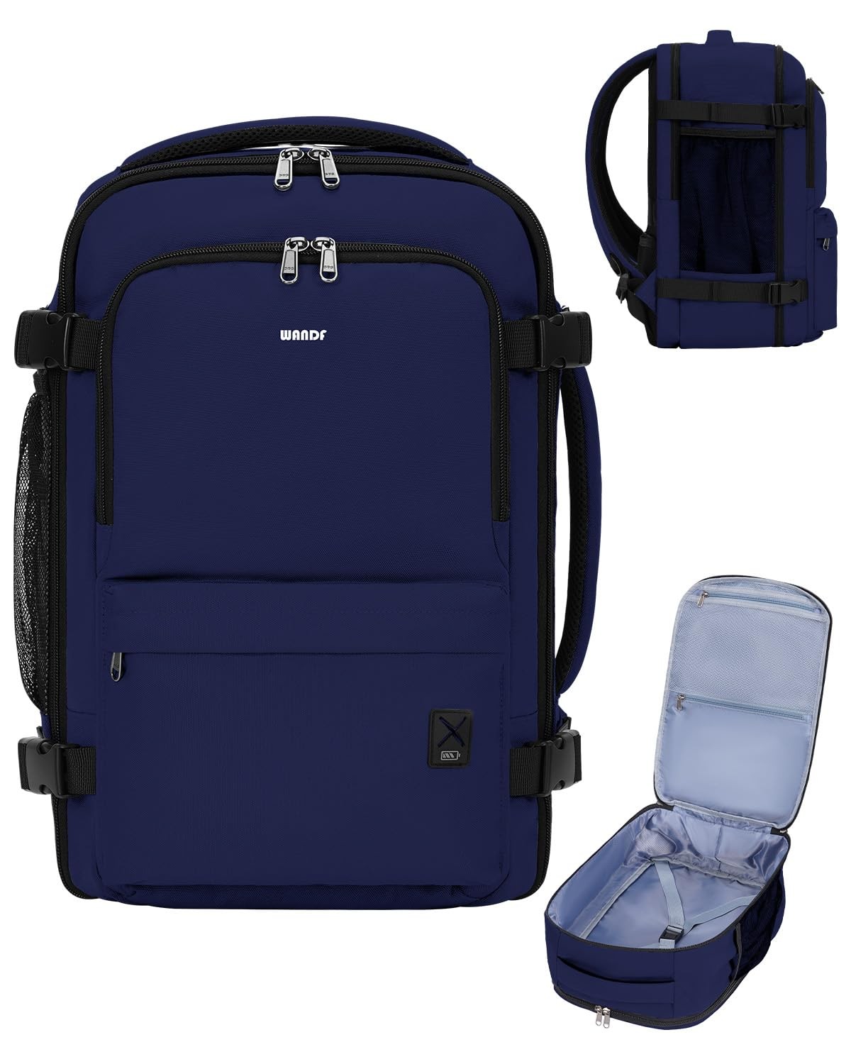 Personal Item Travel Bag, Small Travel Backpack 17x10x9 for United Airlines,