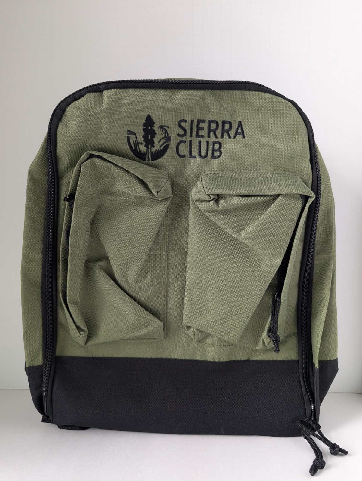 Sierra Club Hunter Green-Black/Hiking/Camping/Canvas Backpack NWOT