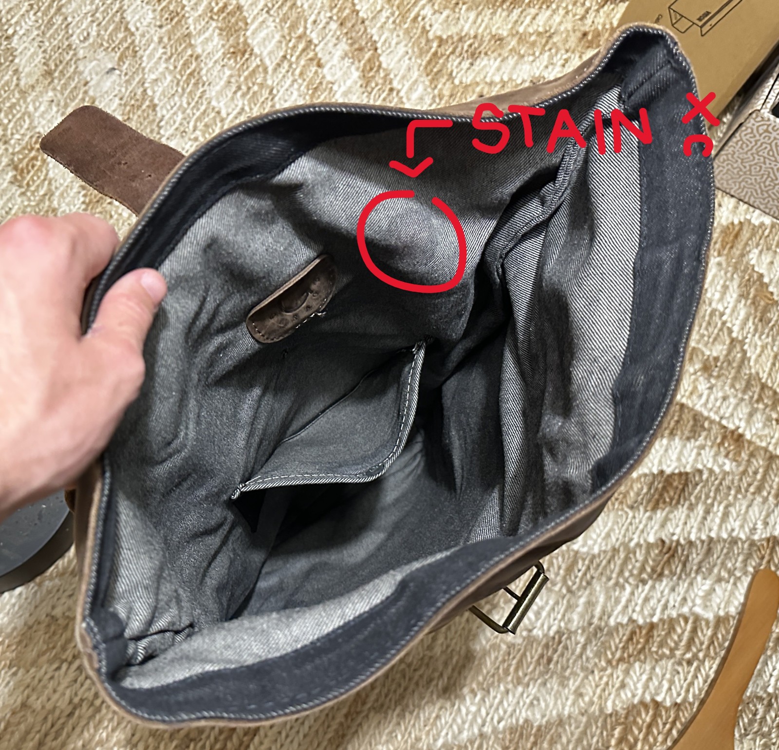 Leather backpack Computer Roll top backpack Minimalist by Kruk Garage LARGE SIZE