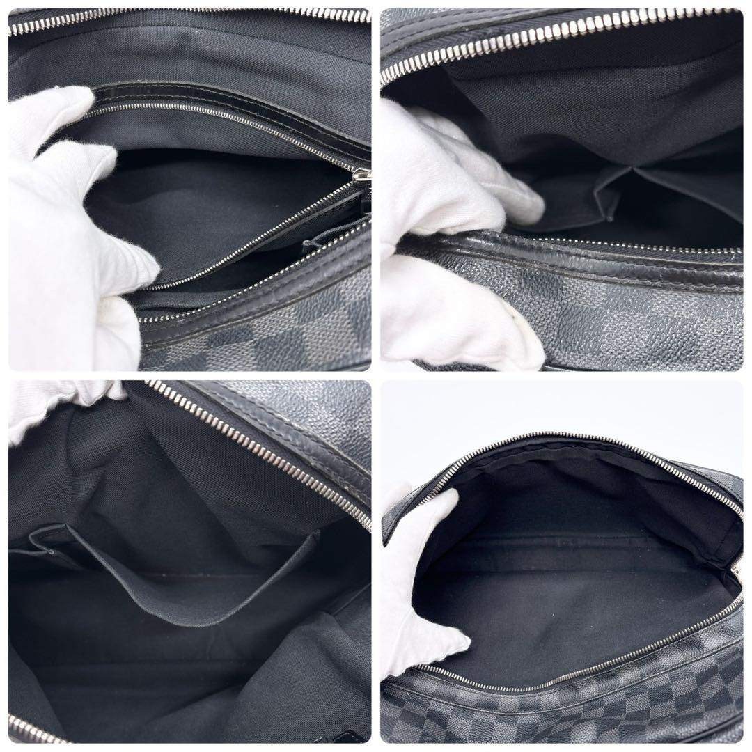 Louis Vuitton Damier Graphite Nile Messenger Bag Handbag Spacious 36x22x14cm