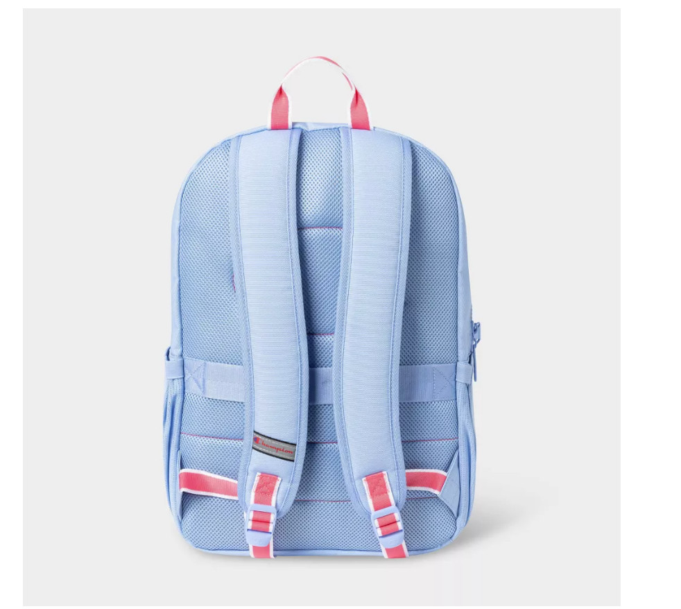 Champion Estate Backpack – Light Blue – Padded 15″ Laptop Sleeve