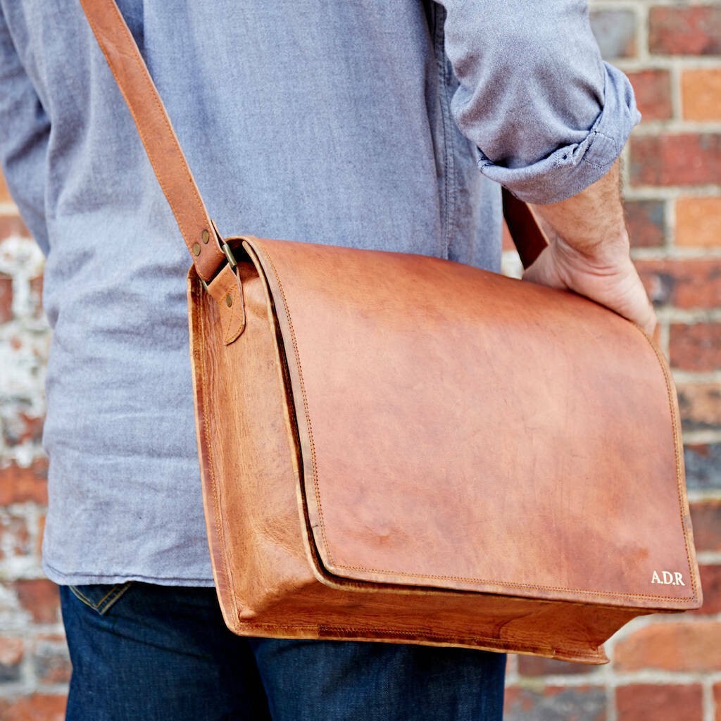 Bag High Leather Quality Men’s Genuine New Travel Laptop Messenger Shoulder New