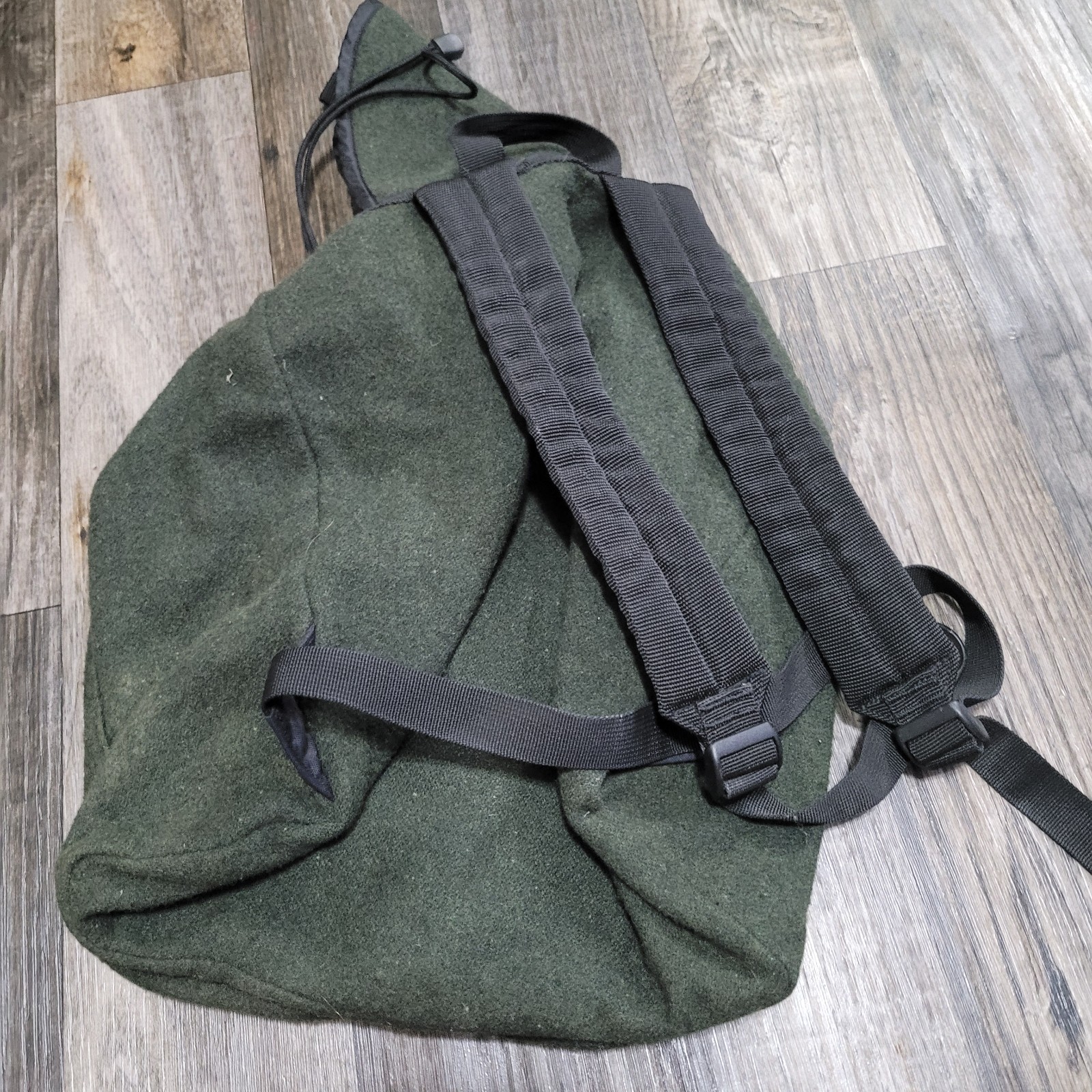 Vintage Green Wool Woolrich Backpack
