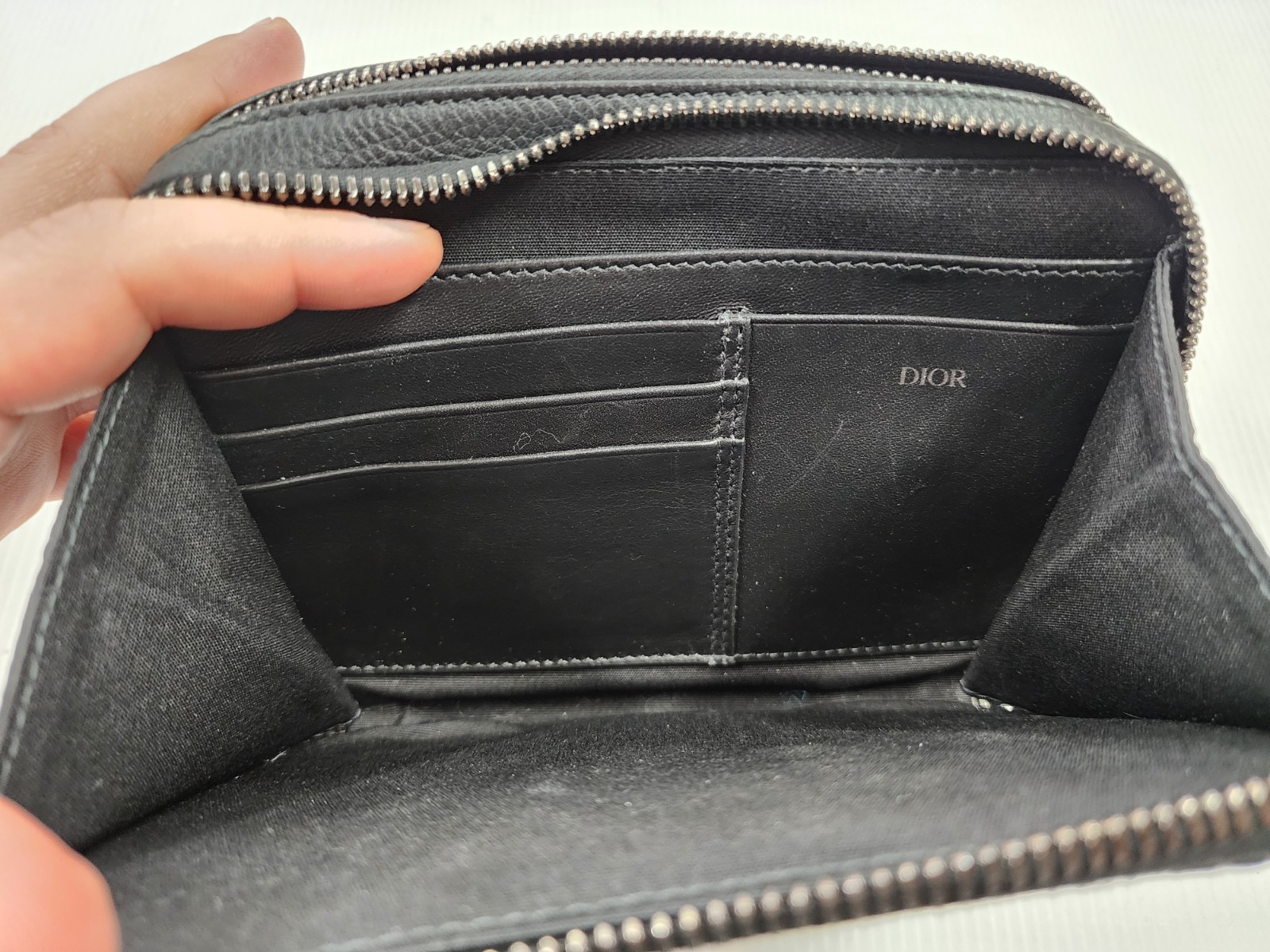 *AUTHENTIC / PERFECT* Dior Oblique Jacquard Crossbody Messenger Bag Beige/Black