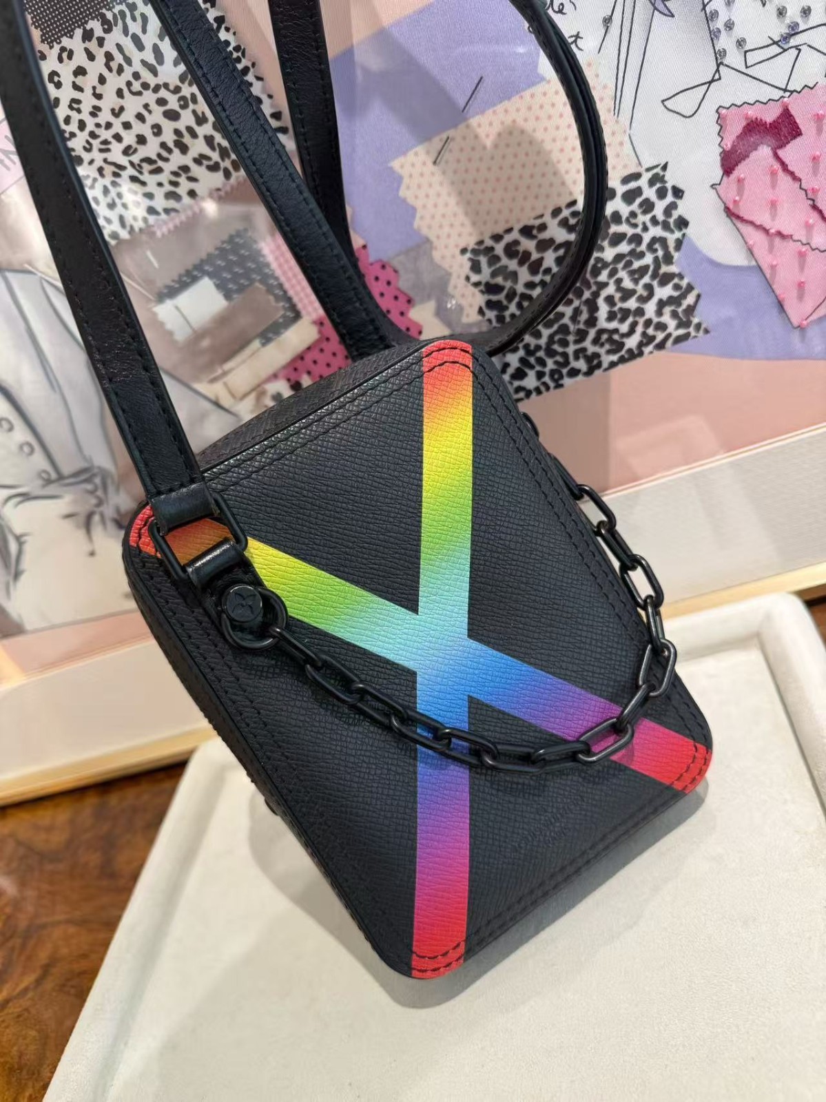 Louis Vuitton Limited Edition Danube Messenger Rainbow