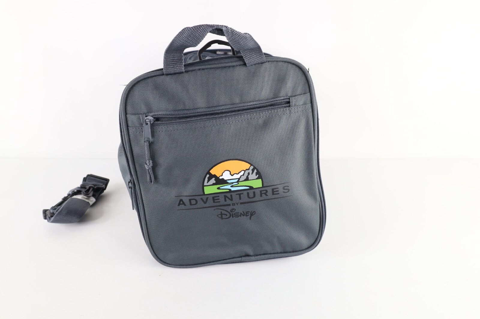Deadstock Vintage Adventures by Disney Spell Out Handle Duffel Bag Carry On Gray